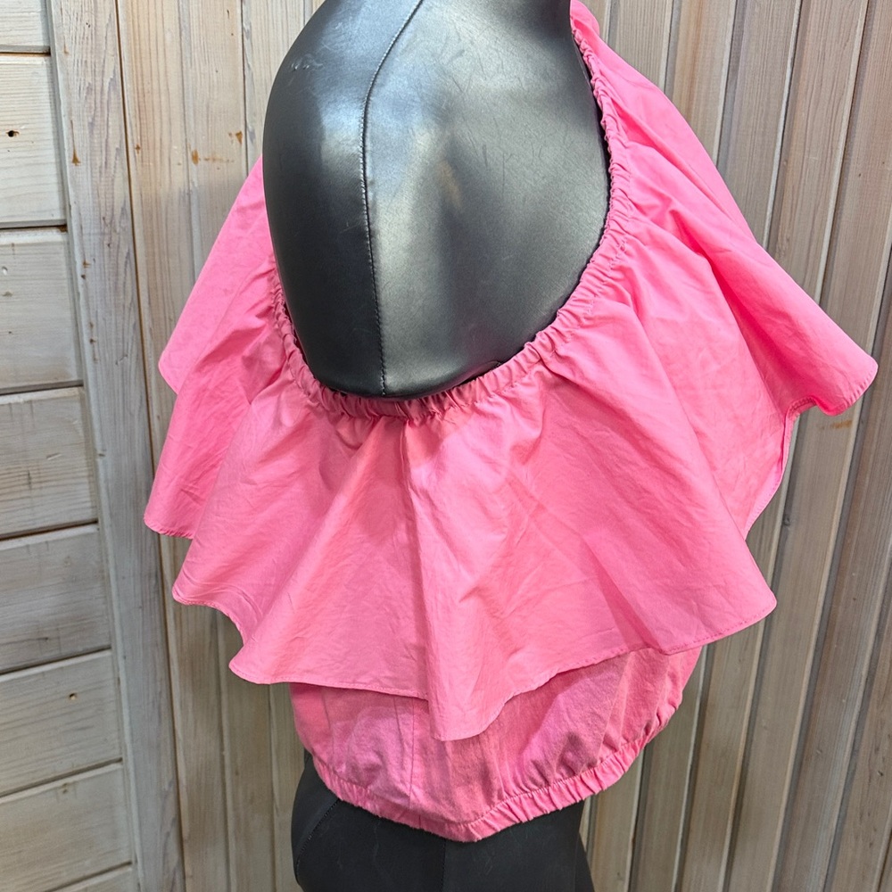 a new day Bright Pink One-Shoulder Blouse - Picture 5 of 5